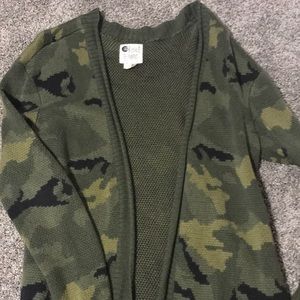 Billabong camo cardigan